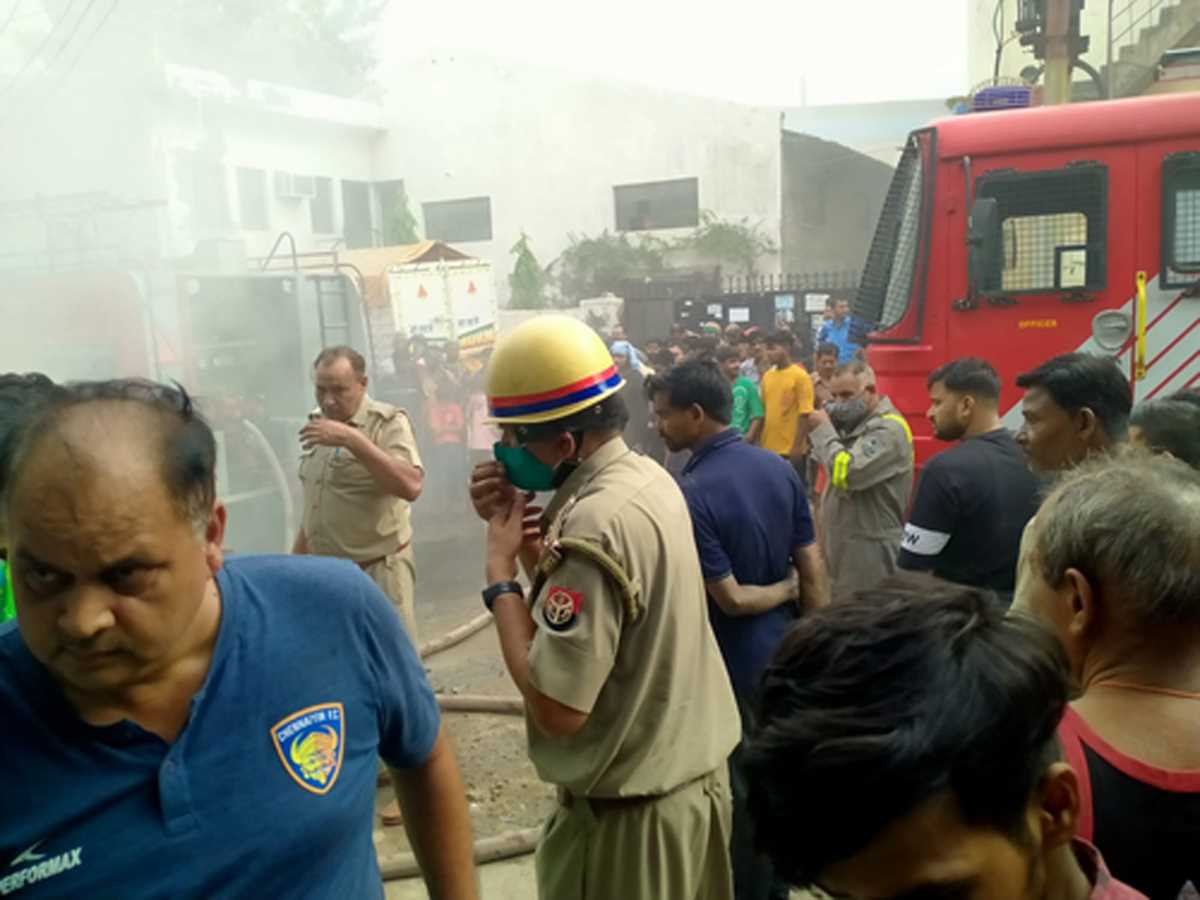 रबड़ बनाने वाली फैक्ट्री में लगी भीषण आग, फायर ब्रिगेड ने 30 मिनट में काबू पाया